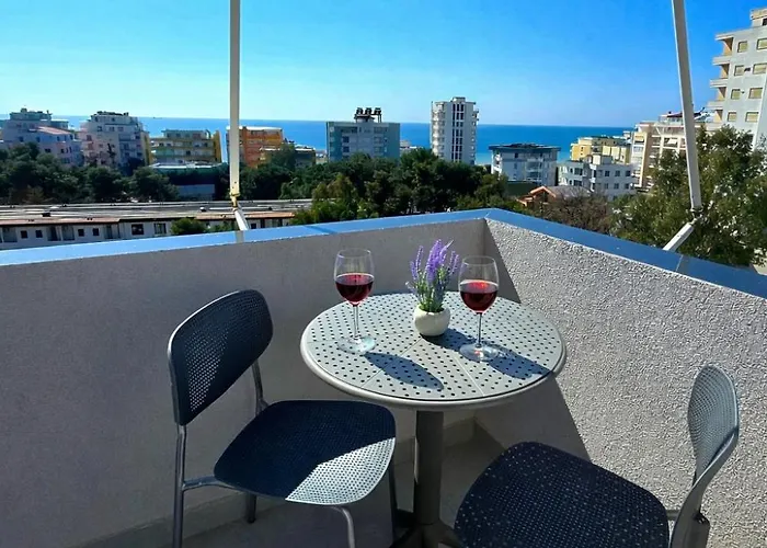 Sunny - Sea View 公寓 Durrës